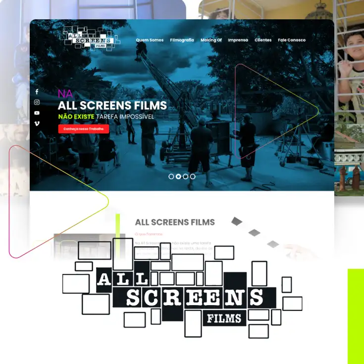 Capa do projeto All Screens Films